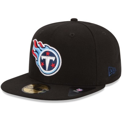 New Era Tennessee Titans Black 59FIFTY Fitted Hat 1019858